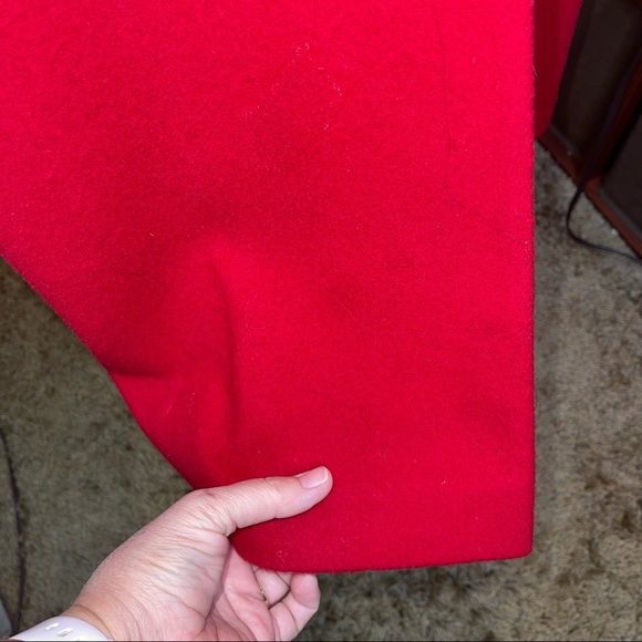 Vintage J. Percy for Marvin Richards Long Wool Coat Genuine Fur 10P - Picture 12 of 17